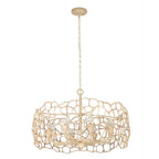 Kalco Lighting 527355WIV Warm Ivory Reef 34-in 8 Light Socket Warm Ivory Chandelier Image 8