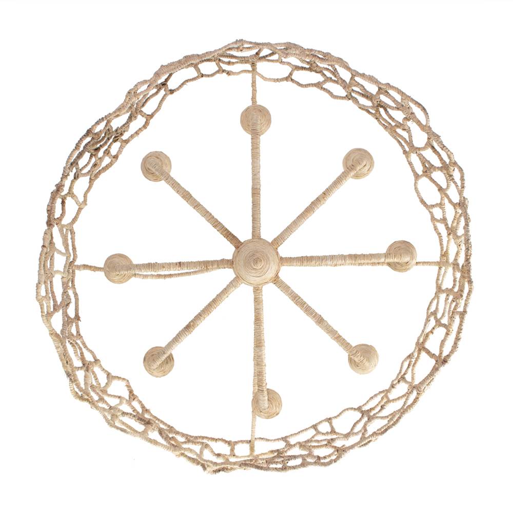 Kalco Lighting 527355WIV Warm Ivory Reef 34-in 8 Light Socket Warm Ivory Chandelier Image 7