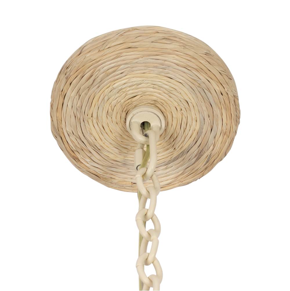 Kalco Lighting 527355WIV Warm Ivory Reef 34-in 8 Light Socket Warm Ivory Chandelier Image 6