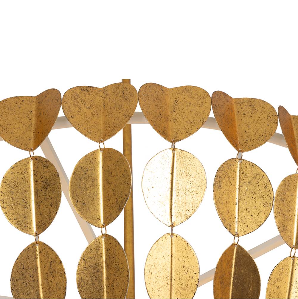 Kalco Lighting 527455OLW Oxidized Gold Leaf With White Amor 36-in 8 Light Socket Oxidized Gold Leaf And White Chandelier Image 3
