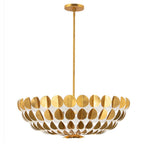 Kalco Lighting 527456OLW Oxidized Gold Leaf With White Amor 30.75-in 6 Light Socket Oxidized Gold Leaf And White Chandelier Image 7