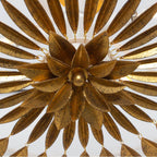 Kalco Lighting 527456OLW Oxidized Gold Leaf With White Amor 30.75-in 6 Light Socket Oxidized Gold Leaf And White Chandelier Image 3