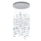 Kalco Lighting 528051CH Polished Chrome Spettro 36-in 13 Light Socket Polished Chrome Chandelier Image 1