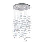 Kalco Lighting Spettro 36-in 13 Light Socket Polished Chrome Chandelier