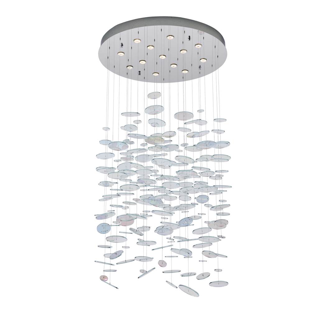 Kalco Lighting 528051CH Polished Chrome Spettro 36-in 13 Light Socket Polished Chrome Chandelier Image 7