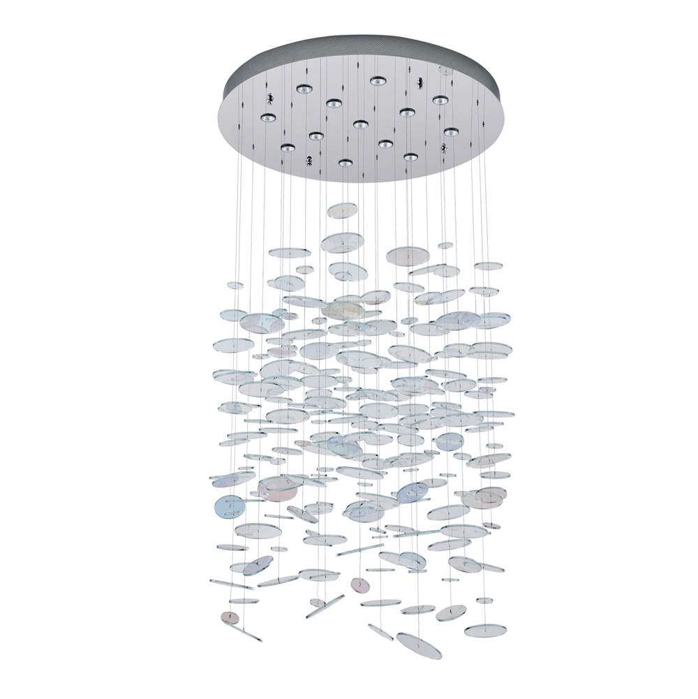 Kalco Lighting 528051CH Polished Chrome Spettro 36-in 13 Light Socket Polished Chrome Chandelier Image 6
