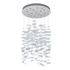 Kalco Lighting 528051CH Polished Chrome Spettro 36-in 13 Light Socket Polished Chrome Chandelier Image 6
