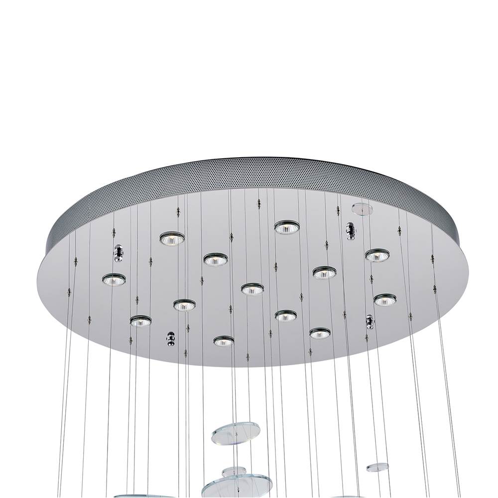 Kalco Lighting 528051CH Polished Chrome Spettro 36-in 13 Light Socket Polished Chrome Chandelier Image 5