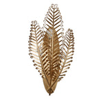 Kalco Lighting Fern 11.5-in 3 Light Socket Modern Gold Wall Sconce