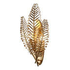 Kalco Lighting 528221MG Modern Gold Fern 11.5-in 3 Light Socket Modern Gold Wall Sconce Image 9