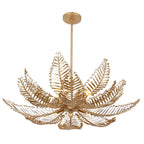 Kalco Lighting 528255MG Modern Gold Fern 36-in 14 Light Socket Modern Gold Chandelier Image 6