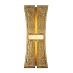 Kalco Lighting 528421RBG Rustic Gold With Brushed Gold Dos 14-in 2 Light Led Rustic Gold And Brushed Gold Wall Sconce Image 1