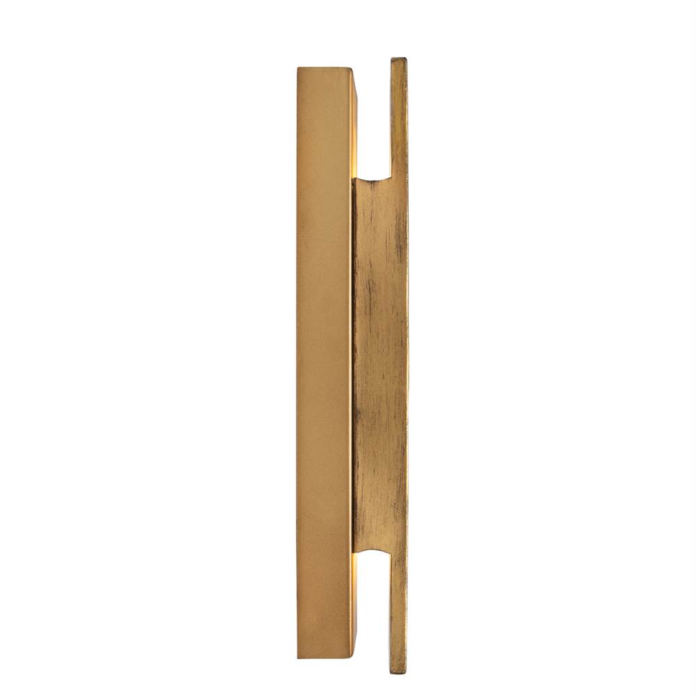Kalco Lighting 528421RBG Rustic Gold With Brushed Gold Dos 14-in 2 Light Led Rustic Gold And Brushed Gold Wall Sconce Image 5