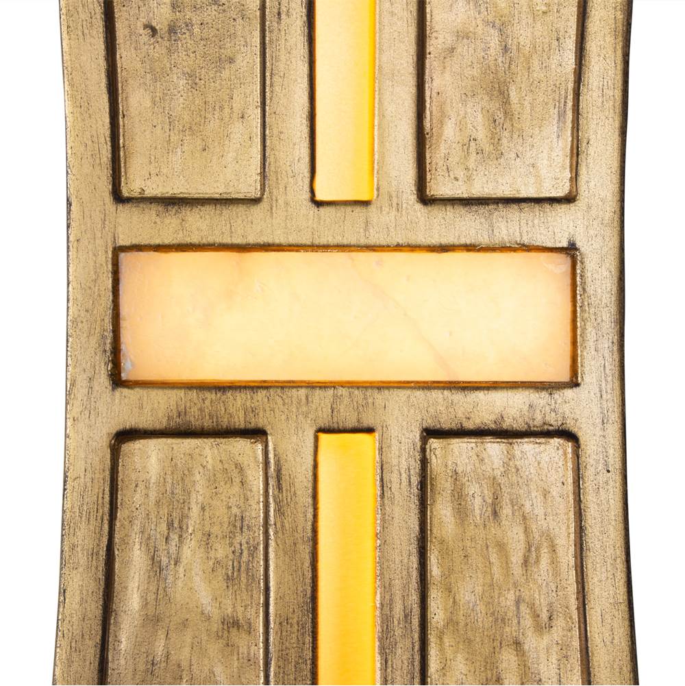 Kalco Lighting 528421RBG Rustic Gold With Brushed Gold Dos 14-in 2 Light Led Rustic Gold And Brushed Gold Wall Sconce Image 2