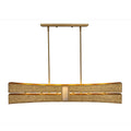 Kalco Lighting 528461RBG Rustic Gold With Brushed Gold Dos 48-in 6 Light Socket Rustic Gold And Brushed Gold Linear Pendant Image 1