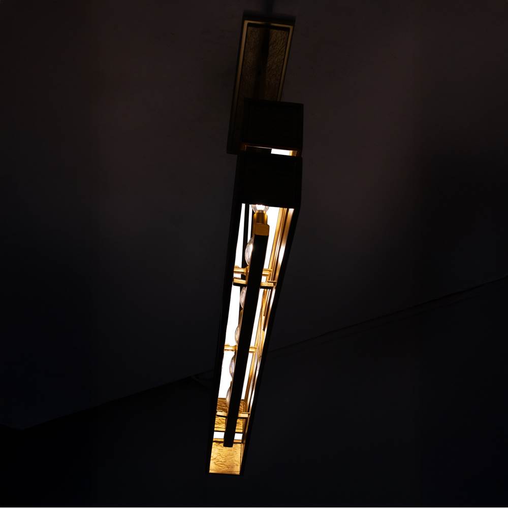 Kalco Lighting 528461RBG Rustic Gold With Brushed Gold Dos 48-in 6 Light Socket Rustic Gold And Brushed Gold Linear Pendant Image 4