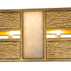 Kalco Lighting 528461RBG Rustic Gold With Brushed Gold Dos 48-in 6 Light Socket Rustic Gold And Brushed Gold Linear Pendant Image 2