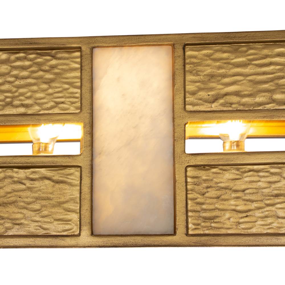 Kalco Lighting 528461RBG Rustic Gold With Brushed Gold Dos 48-in 6 Light Socket Rustic Gold And Brushed Gold Linear Pendant Image 2