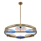 Kalco Lighting 528555WB Winter Brass Optics 36-in 6 Light Socket Winter Brass Chandelier Image 9