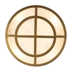 Kalco Lighting Moda 22-in 8 Light Socket Rustic Gold Convertible Semi-flush Mount