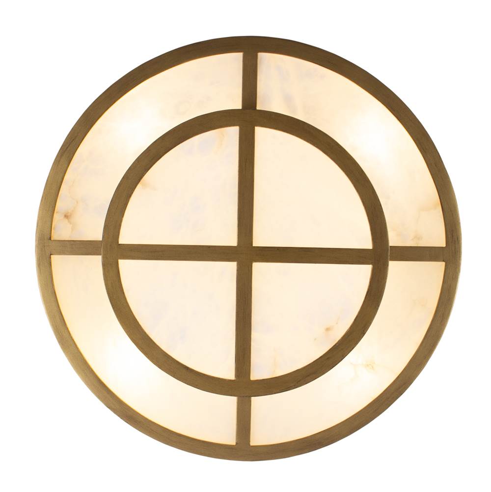 Kalco Lighting Moda 22-in 8 Light Socket Rustic Gold Convertible Semi-flush Mount
