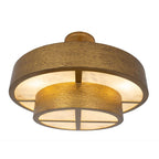 Kalco Lighting 528645RSG Rustic Gold Moda 22-in 8 Light Socket Rustic Gold Convertible Semi-flush Mount Image 8