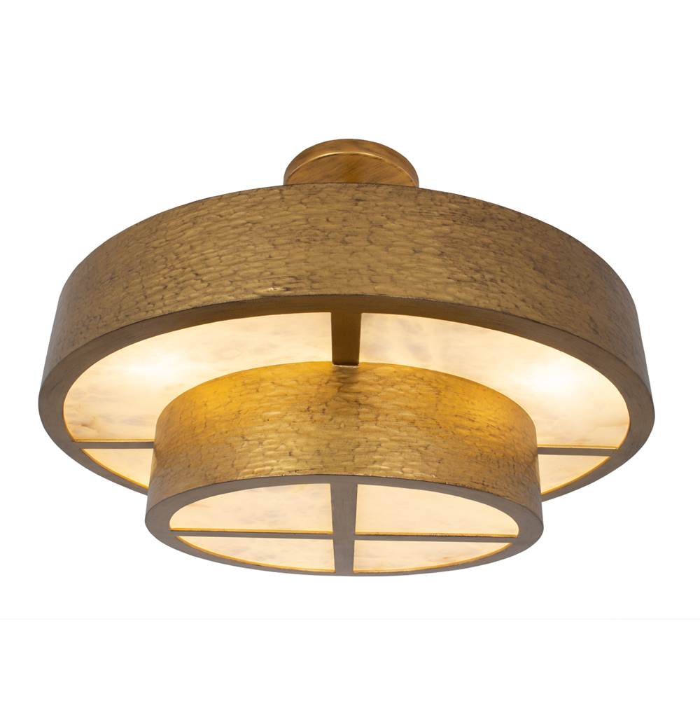 Kalco Lighting 528645RSG Rustic Gold Moda 22-in 8 Light Socket Rustic Gold Convertible Semi-flush Mount Image 8