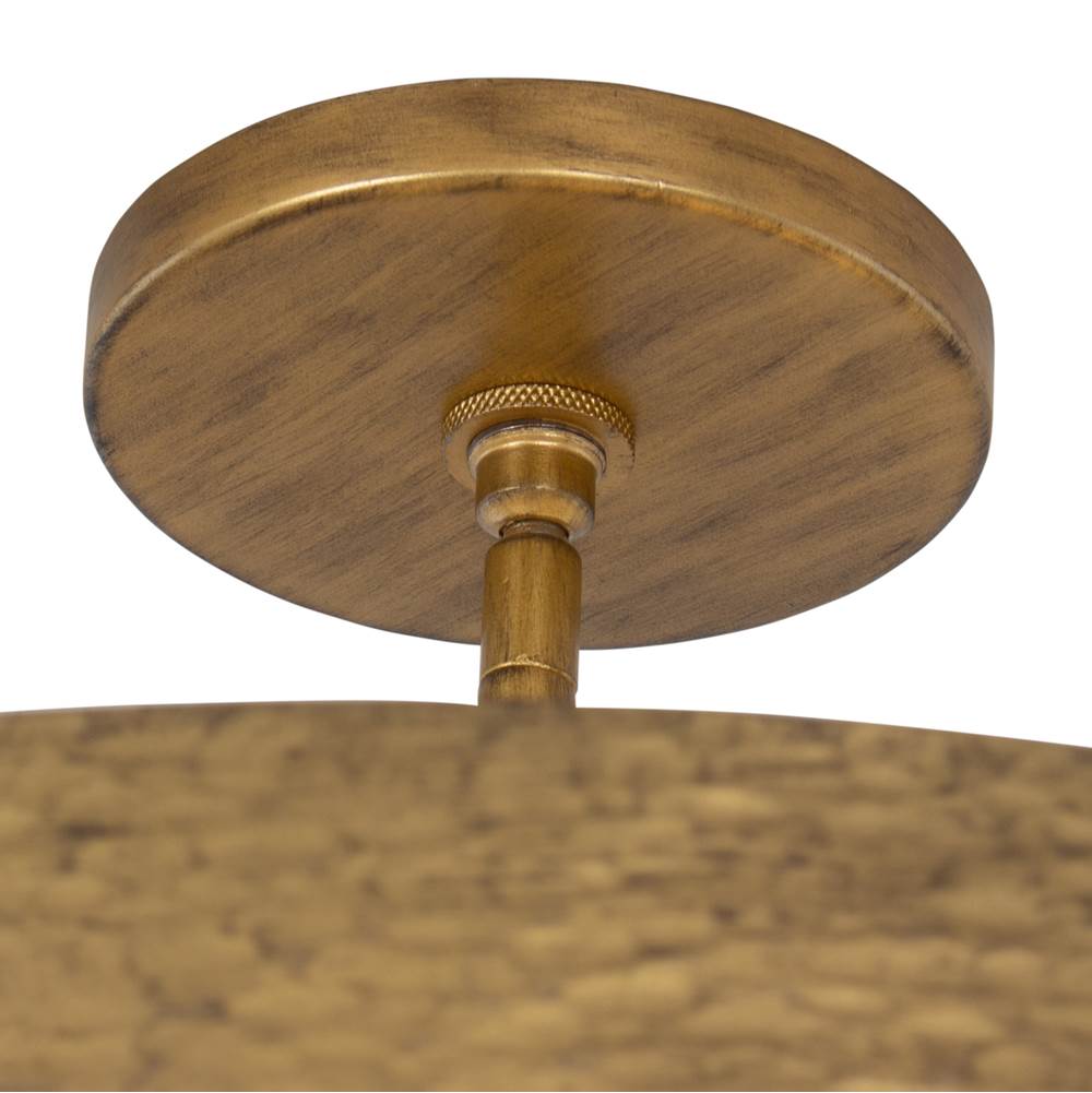 Kalco Lighting 528645RSG Rustic Gold Moda 22-in 8 Light Socket Rustic Gold Convertible Semi-flush Mount Image 7