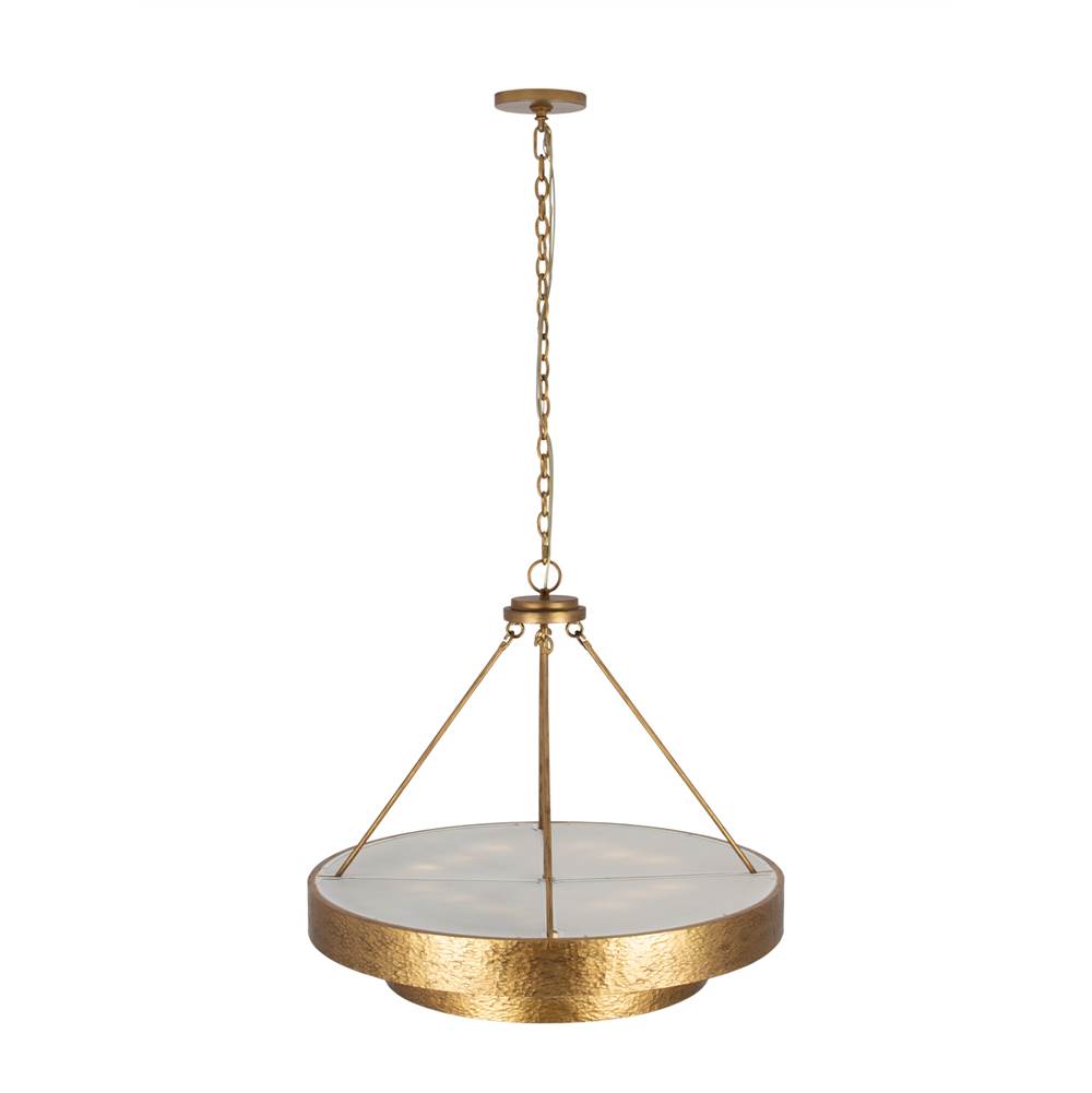 Kalco Lighting 528655RSG Rustic Gold Moda 32-in 12 Light Socket Rustic Gold Chandelier Image 1