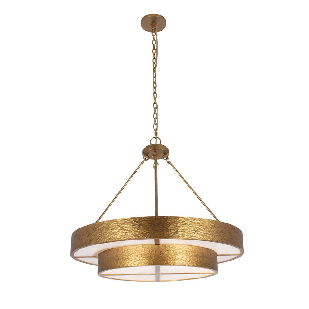 Kalco Lighting 528655RSG Rustic Gold Moda 32-in 12 Light Socket Rustic Gold Chandelier Image 4