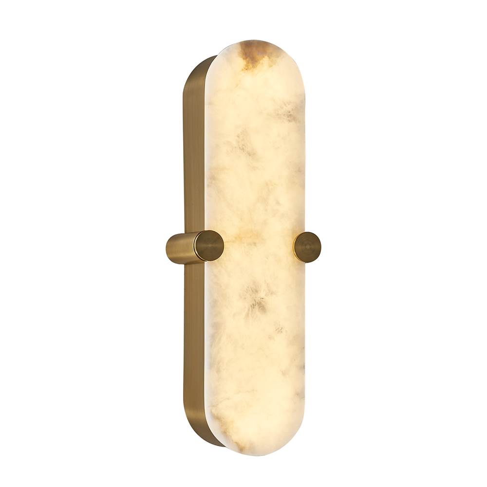Kalco Lighting 528721WB Winter Brass Lumba 20-in 1 Light Led Winter Brass Wall Sconce Image 8