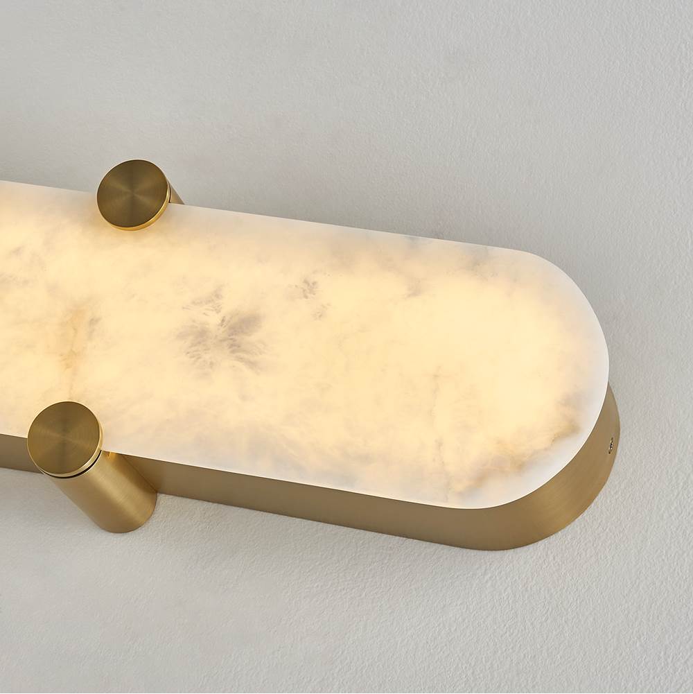 Kalco Lighting 528721WB Winter Brass Lumba 20-in 1 Light Led Winter Brass Wall Sconce Image 5