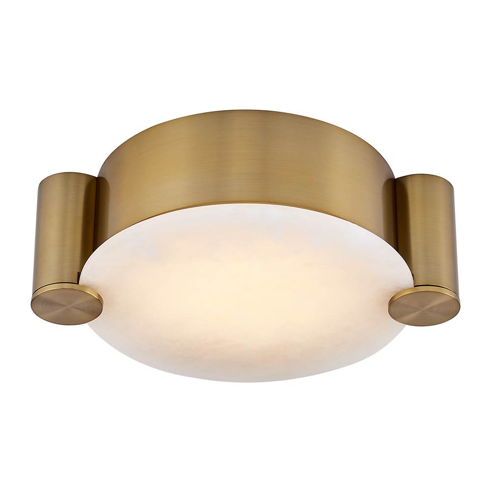 Kalco Lighting 528741WB Winter Brass Lumba 14-in 1 Light Led Winter Brass Flush Mount Image 1