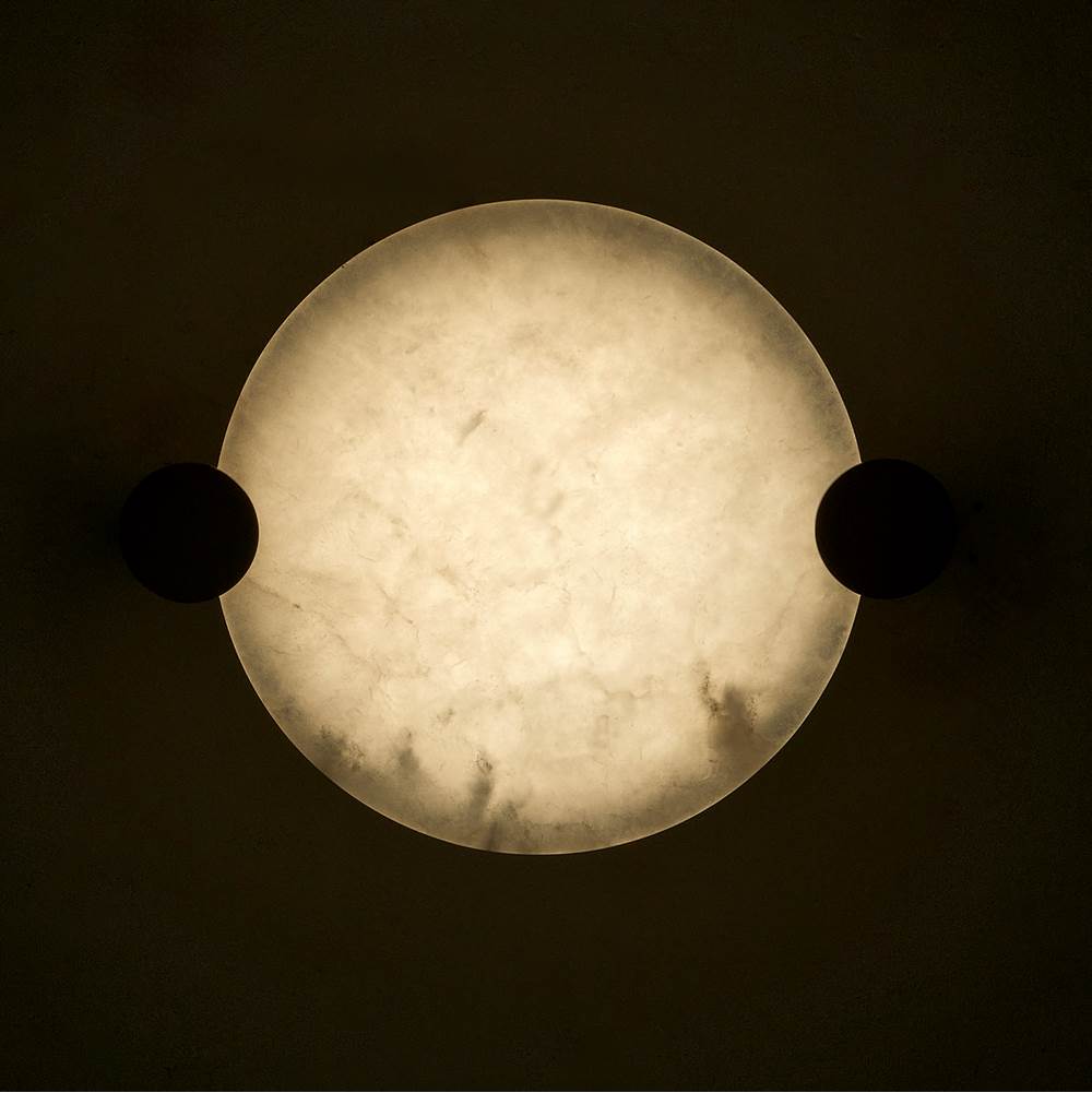 Kalco Lighting 528741WB Winter Brass Lumba 14-in 1 Light Led Winter Brass Flush Mount Image 2