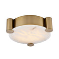 Kalco Lighting 528742WB Winter Brass Lumba 17-in 1 Light Led Winter Brass Flush Mount Image 1