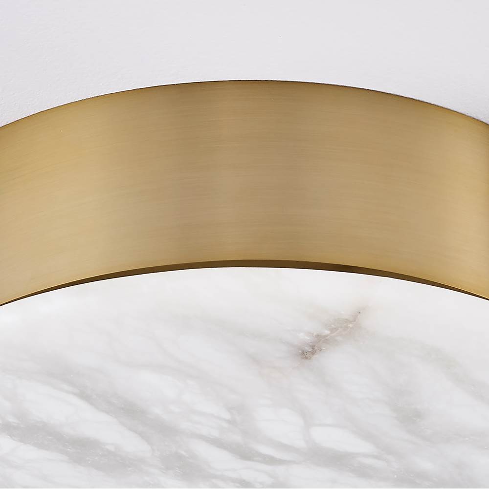 Kalco Lighting 528742WB Winter Brass Lumba 17-in 1 Light Led Winter Brass Flush Mount Image 5