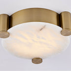 Kalco Lighting 528742WB Winter Brass Lumba 17-in 1 Light Led Winter Brass Flush Mount Image 3