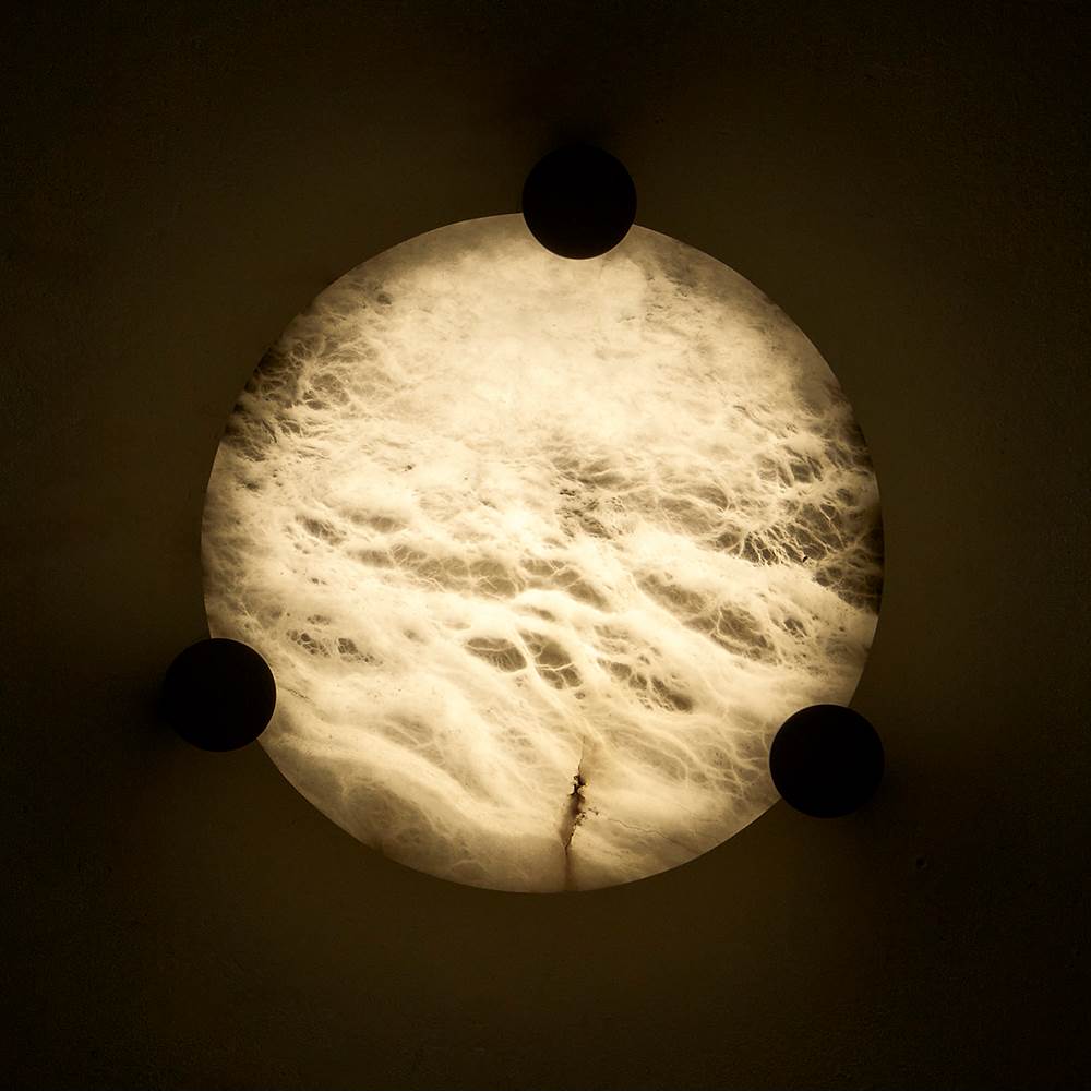 Kalco Lighting 528742WB Winter Brass Lumba 17-in 1 Light Led Winter Brass Flush Mount Image 2