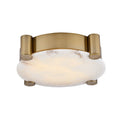Kalco Lighting 528743WB Winter Brass Lumba 21-in 1 Light Led Winter Brass Flush Mount Image 1