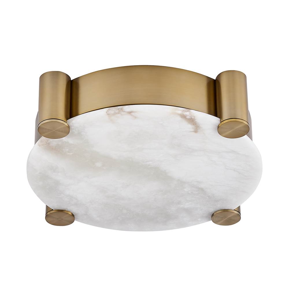 Kalco Lighting Lumba 21-in 1 Light Led Winter Brass Flush Mount
