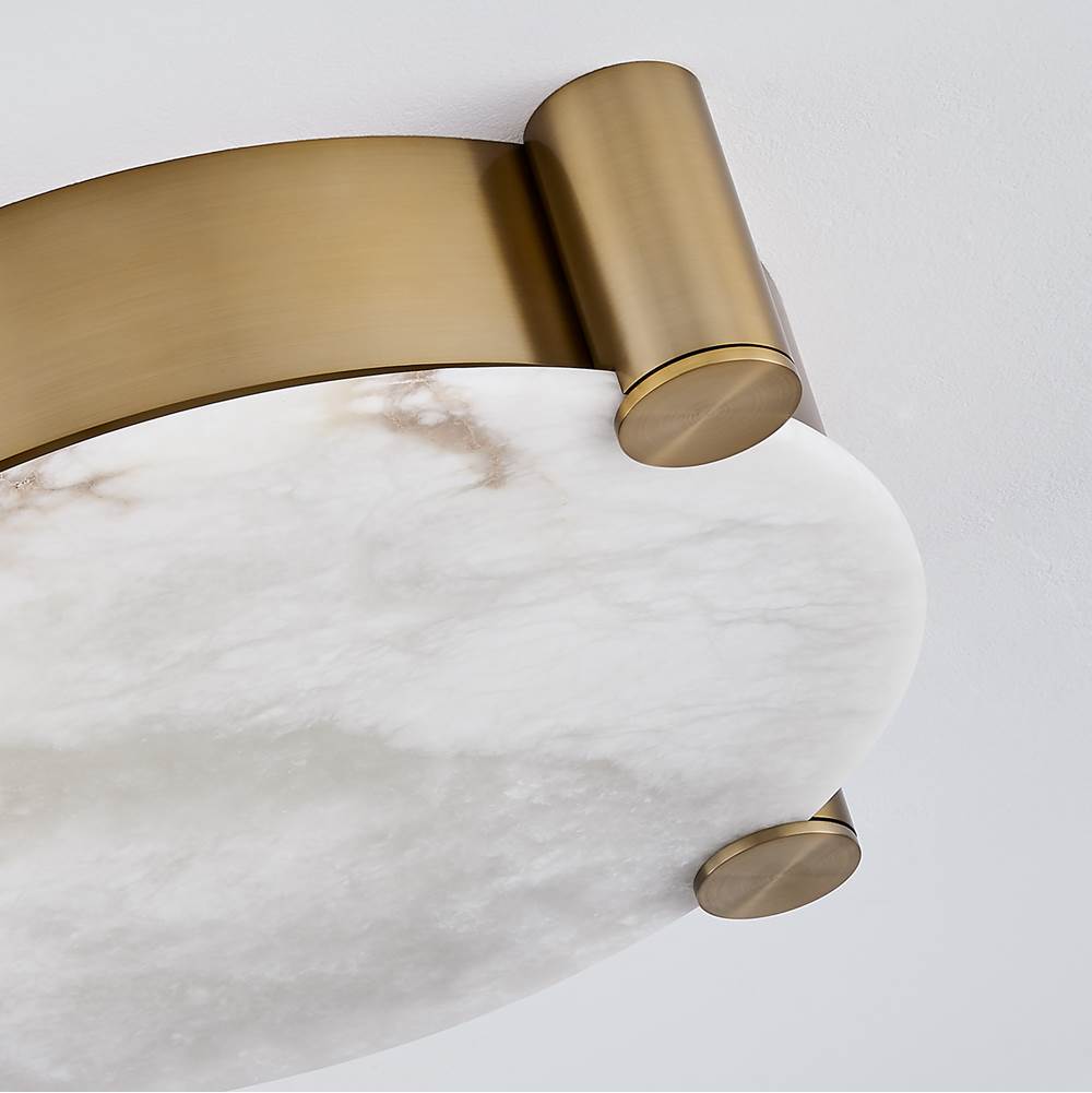 Kalco Lighting 528743WB Winter Brass Lumba 21-in 1 Light Led Winter Brass Flush Mount Image 5