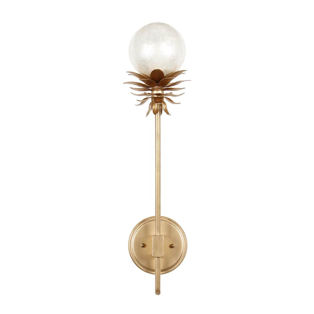 Kalco Lighting 528821MG Modern Gold Florette 6.5-in 1 Light Socket Modern Gold Wall Sconce Image 1