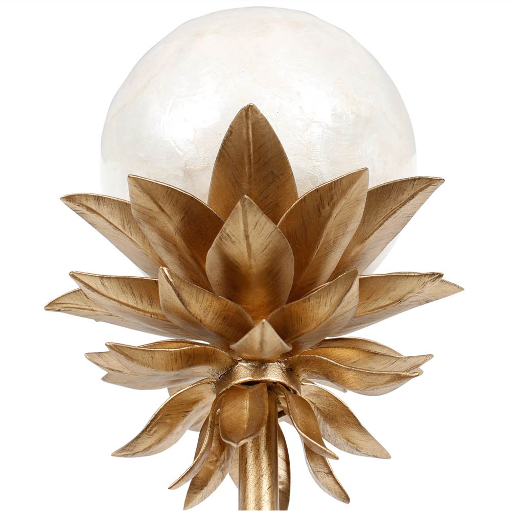 Kalco Lighting 528821MG Modern Gold Florette 6.5-in 1 Light Socket Modern Gold Wall Sconce Image 3