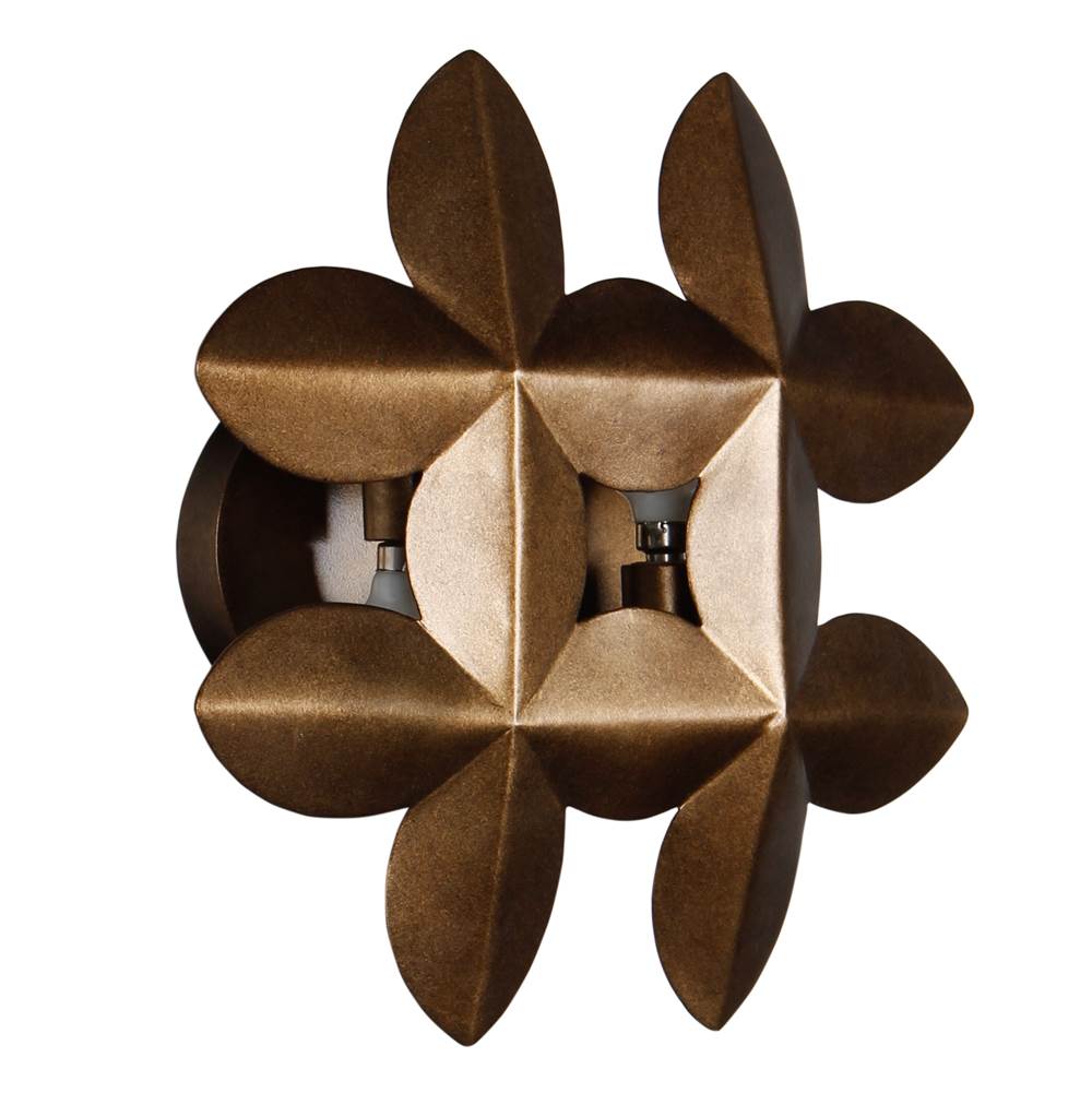 Kalco Lighting 529021PAB Pearlized Antique Brass Vittoria 10.75-in 2 Light Socket Pearlized Antique Brass Wall Sconce Image 1