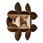 Kalco Lighting Vittoria 10.75-in 2 Light Socket Pearlized Antique Brass Wall Sconce