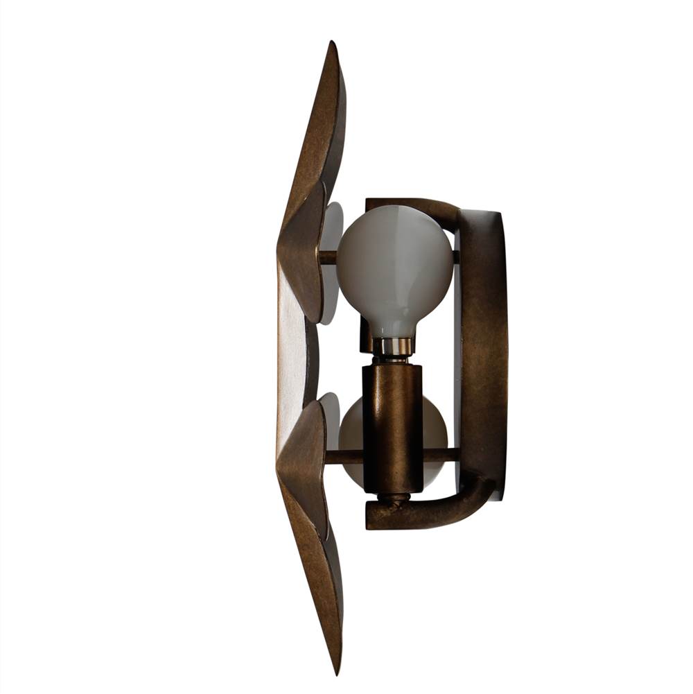 Kalco Lighting 529021PAB Pearlized Antique Brass Vittoria 10.75-in 2 Light Socket Pearlized Antique Brass Wall Sconce Image 7