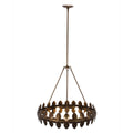 Kalco Lighting 529055PAB Pearlized Antique Brass Vittoria 28-in 6 Light Socket Pearlized Antique Brass Chandelier Image 1