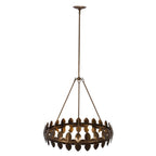 Kalco Lighting 529055PAB Pearlized Antique Brass Vittoria 28-in 6 Light Socket Pearlized Antique Brass Chandelier Image 1