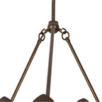 Kalco Lighting 529055PAB Pearlized Antique Brass Vittoria 28-in 6 Light Socket Pearlized Antique Brass Chandelier Image 4