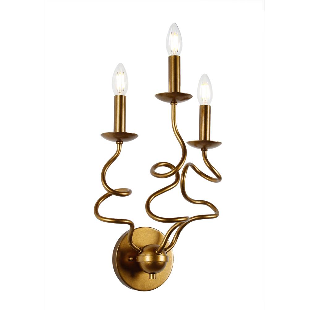 Kalco Lighting 529221ORB Oil Rubbed Bronze Rizo 22-in 3 Light Socket Oil Rubbed Bronze Wall Sconce Image 6